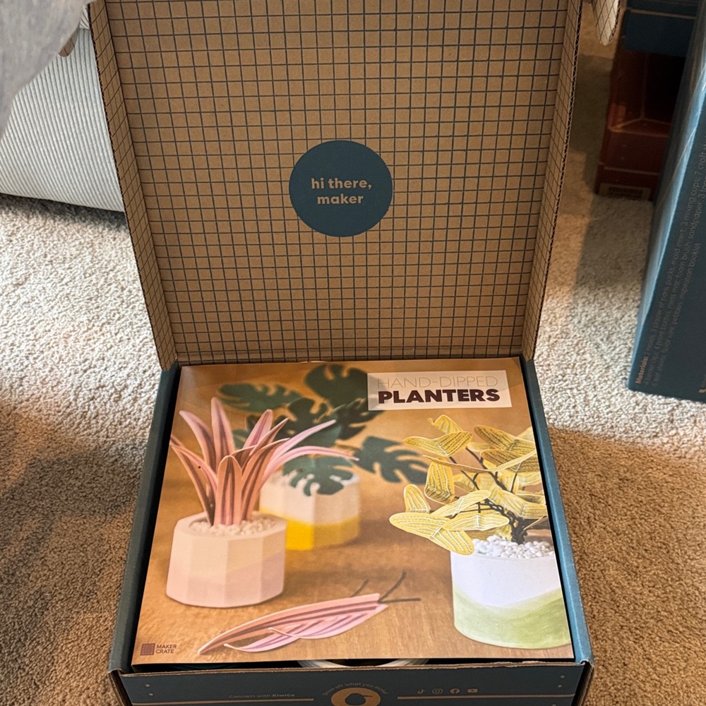 Hand Dipped Planters Set craft kid